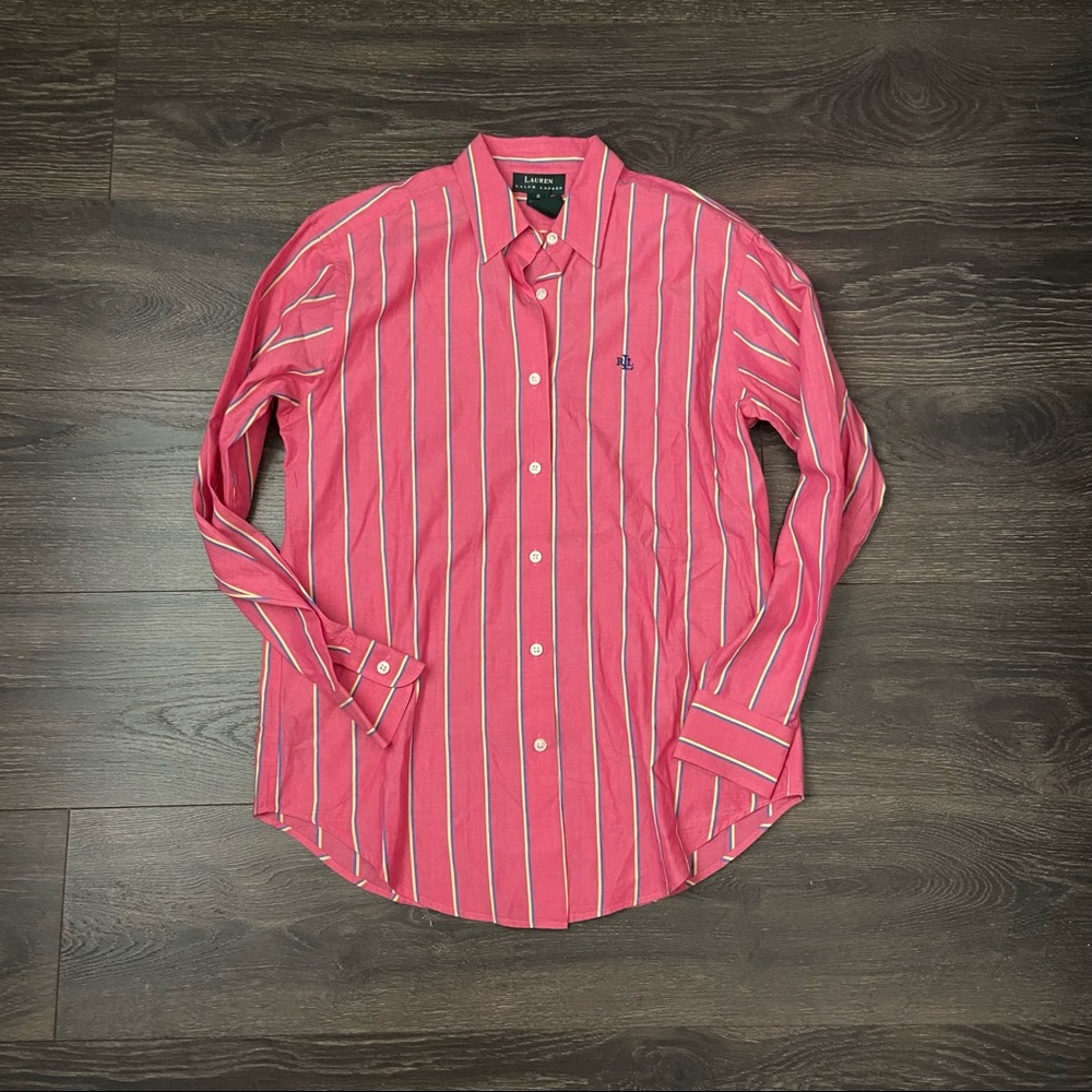Vintage Embroidered Lauren Ralph Lauren Button Down